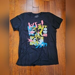 Graphic Black T-Shirt with Colorful Design